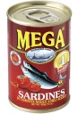 Sardinky v pikantnej paradajkovej omáčke 425g Mega