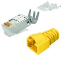 Telegartner RJ45 zástrčka 6a 7 žltá gumená krytka