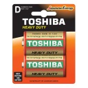 2x TOSHIBA POWERFUL HEAVY DUTY R20 D 1,5V batérie
