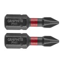 NÁRAZOVÉ HROTY PH1 X 25MM 2 KUSY 56H500 GRAFIT
