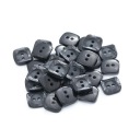 Gombíky 13mm dva otvory 10ks čierne