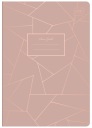 Zápisník A5/60 Mriežka 70g Metalíza RoseGold Interprint