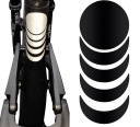 Reflexná nálepka na bicykel ČIERNA Discreet 4x10