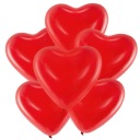 Balóny 6 ks ČERVENÉ SRDCE 40 cm XXL veľké na Valentína latexová guma