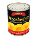 Polovičky broskýň v sirupe light 820g MK