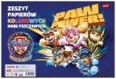 zošit lesklých farebných papierov Tlapková PATROL UNIPAP 10 ks A4
