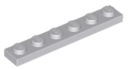 LEGO PLATE 1X6 SVETLO SIVÁ Č