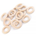 10x Drevené RINGS pre macrame RING lapače 30 mm