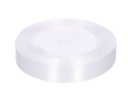 Saténová stuha 1,5cm x 25Y biela