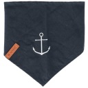 BE NORDIC, šatka, pre psov, tmavomodrá, M: 40 cm, s motívom kotvy