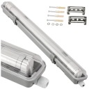 HERMETICKÉ SVIETIDLÁ PRE T8 LED SÚŤAŽNÉ LAMPY 1x60CM, VODEODOLNÉ DO GARÁŽE