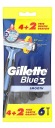 Gillette Blue 3 Smooth Jednorazové holiace strojčeky 6 ks