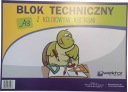 Technický blok A3 s farebnými kartami 1 ks
