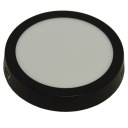 PRIDZERNÁ LAMPA Gerrit panel 12W LED 230V 4000K čierna ø16cm Okrúhla