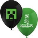 MINECRAFT Latexové balóniky Game Pixels Mix Birthday Party 8 ks.