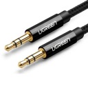 UZELENÝ ODOLNÝ ZVUKOVÝ KÁBEL MINIJACK KÁBEL MINI KONEKTOR 3,5MM AUX BRAID 1M