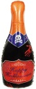 FÓLIOVÝ BALÓN NA FĽAŠU HAPPY HALLOWEEN NÁPIS LEBKA 99x48 cm BALÓNY