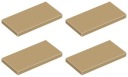 LEGO TILE 87079 2x4 tmavý piesok (4g) 4 ks.