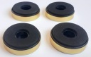 4x NOŽKY POUZDRA fi 40mm PEVNÉ ZLAT