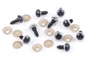 Oči bezpečné očká pre maskotov 12mm BIELE