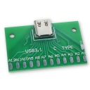 Zásuvka adaptéra USB Typ C 3.1 24-kolíkový konektor PCB USB-C samica
