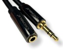 JACK predlžovací kábel 3,5mm CX-JE200 gn/wt HiLine 1m