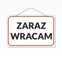 Laminátová doska A5 ČOSKORO VRÁTIM SA