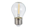 E27 1,3W vláknová LED žiarovka - Teplá biela