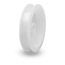 Elastická silikónová niť, na výrobu šperkov, bezfarebná, 0,8 mm, 7,5 m