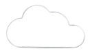 Kovová obruč - Cloud 