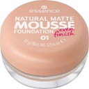 ESSENCE Natural Matte Mousse Foundation make-up na tvár v pene 01 16g