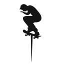 Skate skateboardista skateboard topper skater figúrka Plexi Black