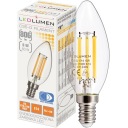 E14 LED SVIEČKOVÁ Žiarovka 6W=60W Vlákno 806lm 360° Dekoratívne bez blikania