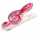 Hudobný klip Treble Clef Red CLIP