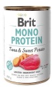 BRIT MONO PROTEIN TUNIACI SLADKÝ ZEMIAK MOKRÉ KRMIVO PRE PSA TUNIAKA SLADKÉ 400g