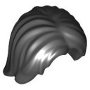 Lego Nowe Włosy Black, stredne čierne, v strede delené, 88283