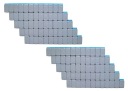 Závažia nalepené na ráfikoch GREY 12x5g 10 pásikov