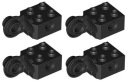 LEGO TECHNIC kocka 2x2 spoj čierna 4 ks 48171 48454