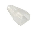 KRYT ZÁSTRČKY 8p8c RJ45 TRANSPARENT 10ks (0855)