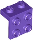 LEGO Break Plate 1x2 x 2x2 Fialová Tmavofialová 4224931 44728