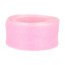 ŠIFÓNOVÁ STUHA SVETLO RUŽOVÁ polyesterová STUHA 40mm ORGANZA 3040