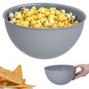 VEĽKÁ KUCHYŇSKÁ PLASTOVÁ MISKA, ŠEDÁ, NA GRIL NA ŠALÁTY 3L
