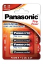 Alkalické C batérie Panasonic Pro Power 2 ks.