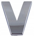 CHROME PÍSMENO V V K9U42 ZNAK PÍSMEN