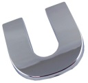 ZNAK PÍSMENO CHROMOVANÉ PÍSMENO U U VEĽKÉ 5,6 cm D6E46
