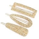 HAIR CLIPS sada spôn - zlatá farba - 3 kusy