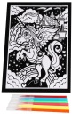 VEĽKÁ OBRAZOVÁ MAĽBA VELVET MANDALA MAĽBA + VÝLETY VZORY 28x38CM