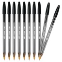 BIC CRISTAL VEĽKÝ ČIERNY GUĽOVÝ BOD S ČIAPKOM OFFICE SCHOOL HEAVY x10