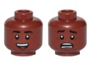 Lego New Reddish Brown Head (Fín) 3626cpb1909