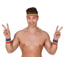 SET FAREBNÝCH DÚHOVÝCH PÁSOV, FROTÉ, LGBT, 80. ROKY